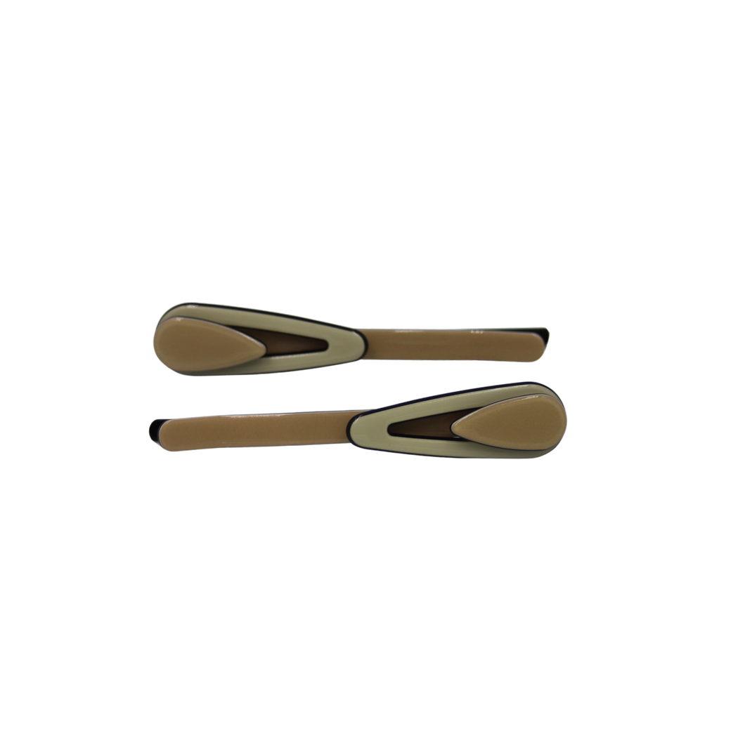 Poppy Slides Beige + Cream