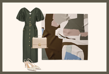Load image into Gallery viewer, Art collective in olive and beige
