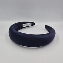 Load image into Gallery viewer, Satin Headband Dark Navy
