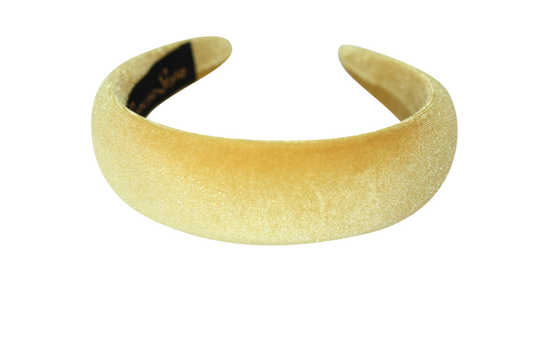 Panache Style Plain Headband Mustard